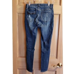 EUNINA Women's Size 26 Low Rise Skinny Blue Jeans
